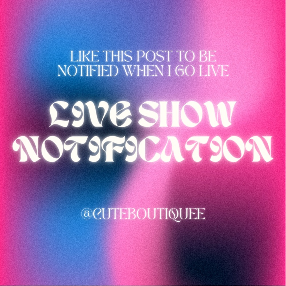 Please “like”💕 this listing to be notified whenever I go LIVE🩵🩷